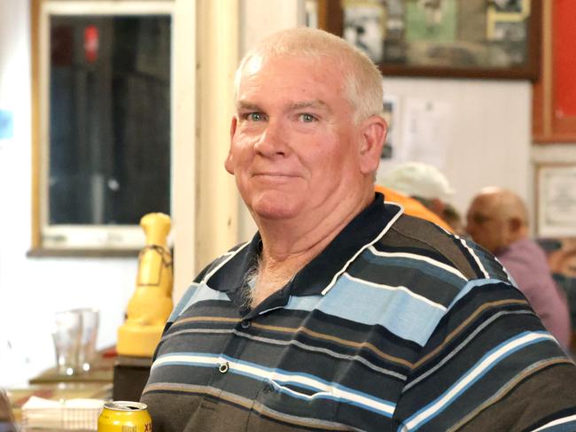 Trevor Pickering Croydon shire mayor, High Steaks (Seafood Basket) in the Club Hotel Croydon QLD, Monday 29th July - Photo Steve Pohlner