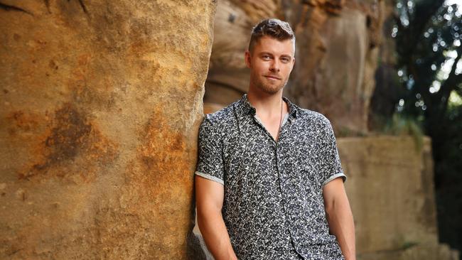 Pictured in Pyrmont in Sydney is Australian actor Luke Mitchell. The former Home and Away heartthrob is the star of a new US series The Code on 10 All Access. Picture: Richard Dobson