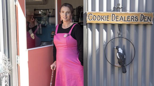 Courage category recipient Tanya Holmes, who founded Imperfectly Perfect Sugar Cookies at Bathurst after suffering ruptured vertebrae that left her partially paralysed. Picture: Kirsten Cunningham