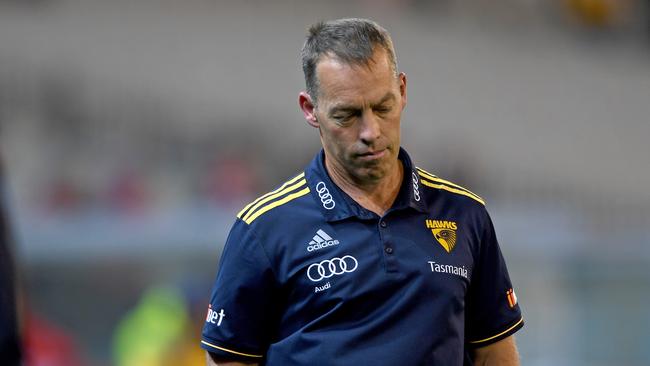 Alastair Clarkson will take his time before recommitting to the Hawks. Pic: AAP