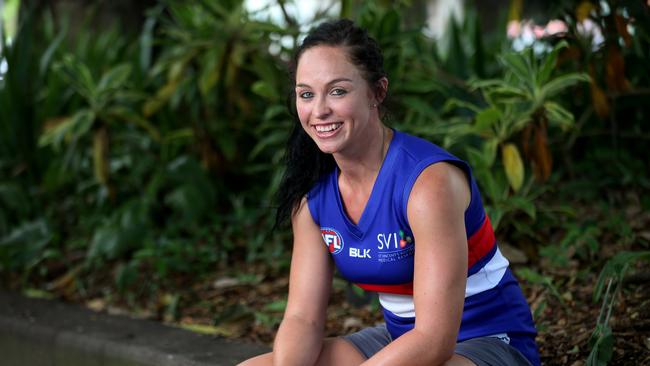 Leah Kaslar is a female AFL player (from Cairns) who is likely to be drafted into next year’s new national female competition.PICTURE: STEWART McLEAN