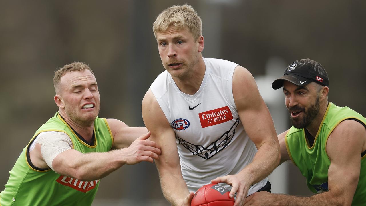 Could Billy Frampton be the lucky Pie who comes in for the injured Dan McStay? Picture: Daniel Pockett/Getty Images