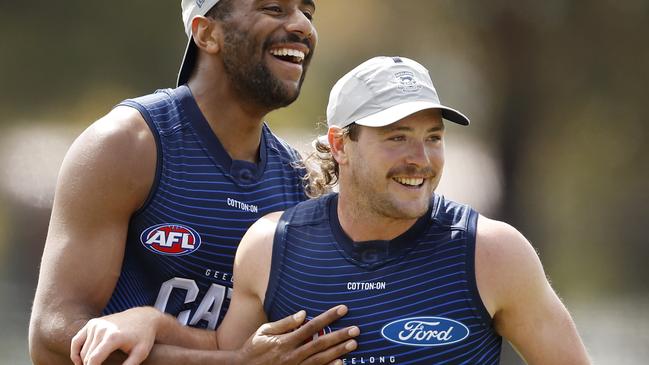 Jack Steven is enjoying footy again after a trade to Geelong.