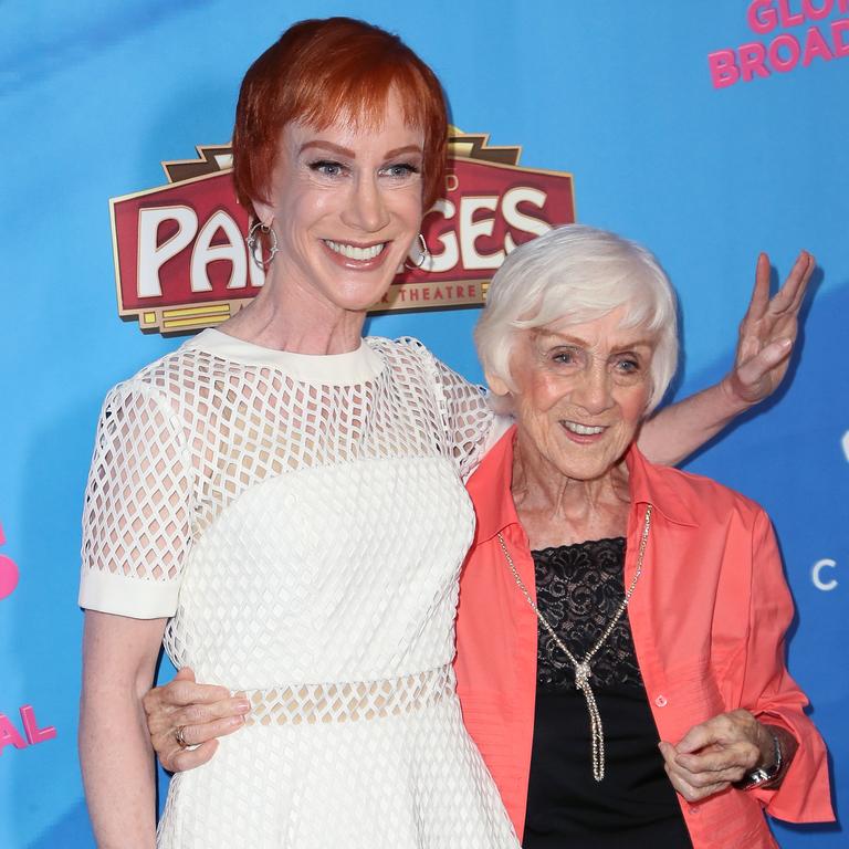 Kathy Griffin has evaded her Twitter suspension, which Elon Musk joked was for “impersonating a comedian,” by using her late mum’s account. Picture: David Livingston/Getty Images