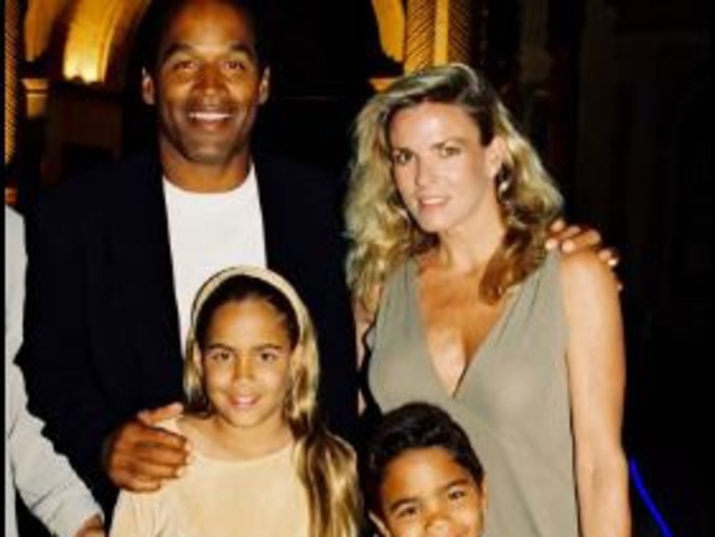 OJ Simpson and the late Nicole Brown Simpson with their two children. Picture: Supplied