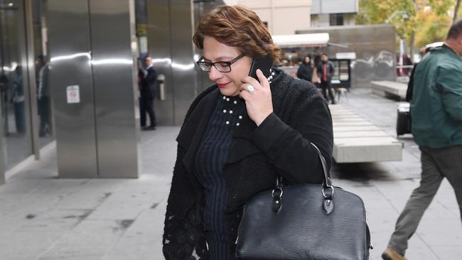 Former Liberal frontbencher Sophie Mirabella arrives at the Victorian County Court. Picture: AAP Image