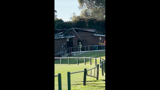 Suspicious blaze destroys sporting club