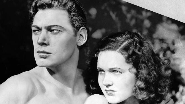 Screen idol: Weissmuller with Maureen O'Sullivan as Jane.