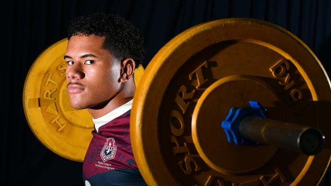 Josiah Pahulu of Ipswich SHS. Picture, John Gass