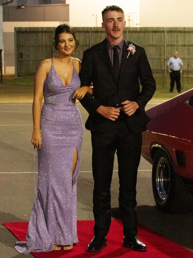 Liam Taske and Caoimhe Craven-Hughes at the 2023 St Lukes Anglican College formal.