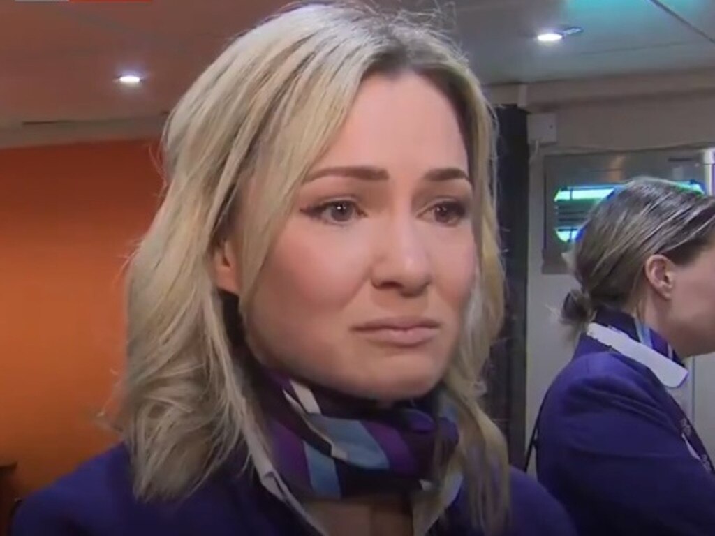 The air hostess said Flybe employees found out their future via email.