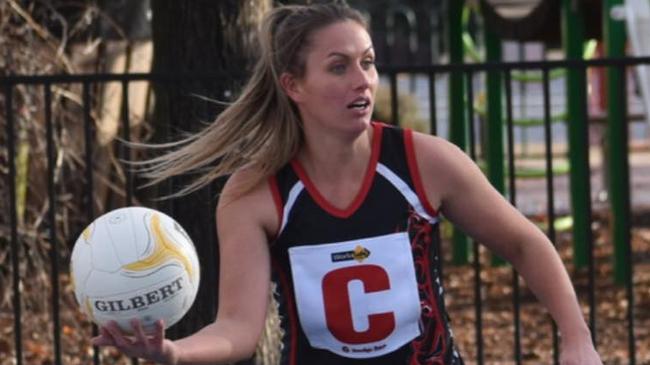 Brooke Bolton in action for Heathcote. Picture: Heathcote FNC