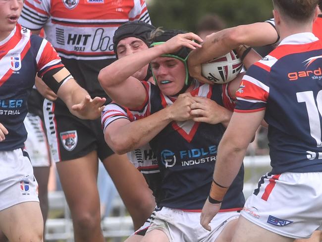 Kirwan State High School hosts St Patrick's College, Mackay, in round 1 of the 2025 Aaron Payne Cup. Picture: Evan Morgan