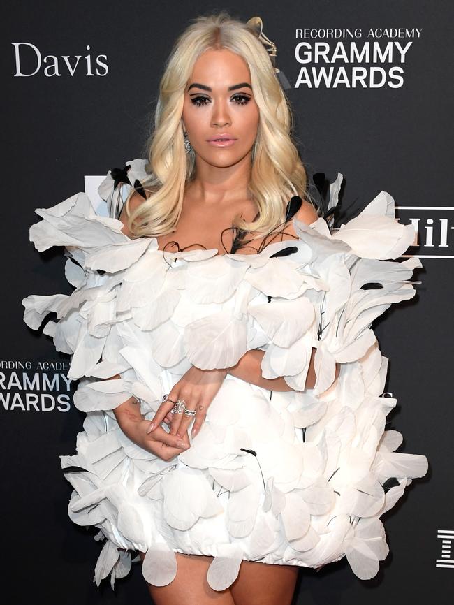 Rita Ora attends the pre-GRAMMY Gala. Picture: Frazer Harrison/Getty