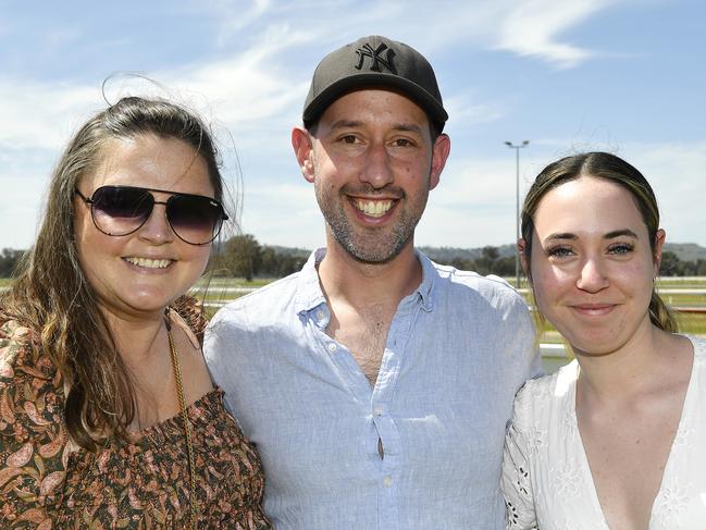 Natasha Watson, Daniel Watson and Amelia Simpson at the 2024 Seymour Cup. Picture: Andrew Batsch