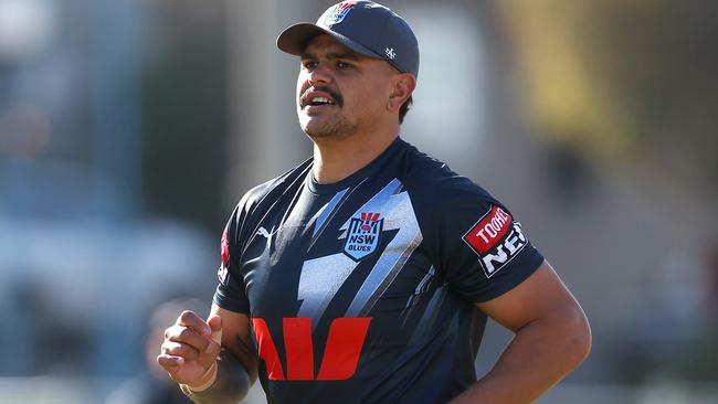 Latrell Mitchell hasn’t played any football since injuring his calf at Blues training. Picture: Getty Images