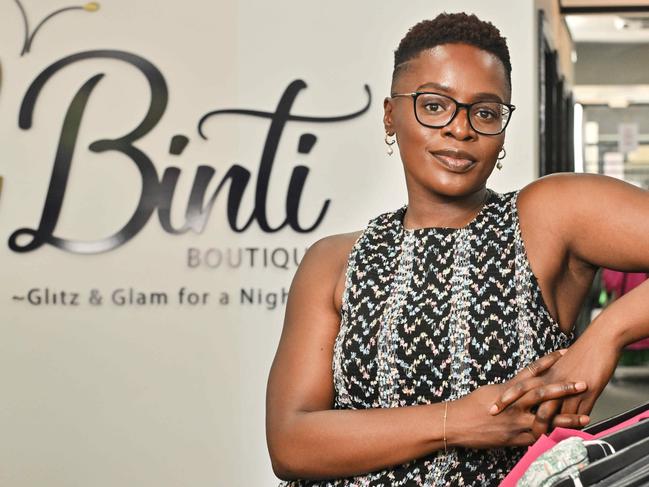 JANUARY 27, 2025: Binti Boutique owner Nicole Opeya is in process of closing her bricks and mortar store in Pulteney St. Picture: Brenton Edwards