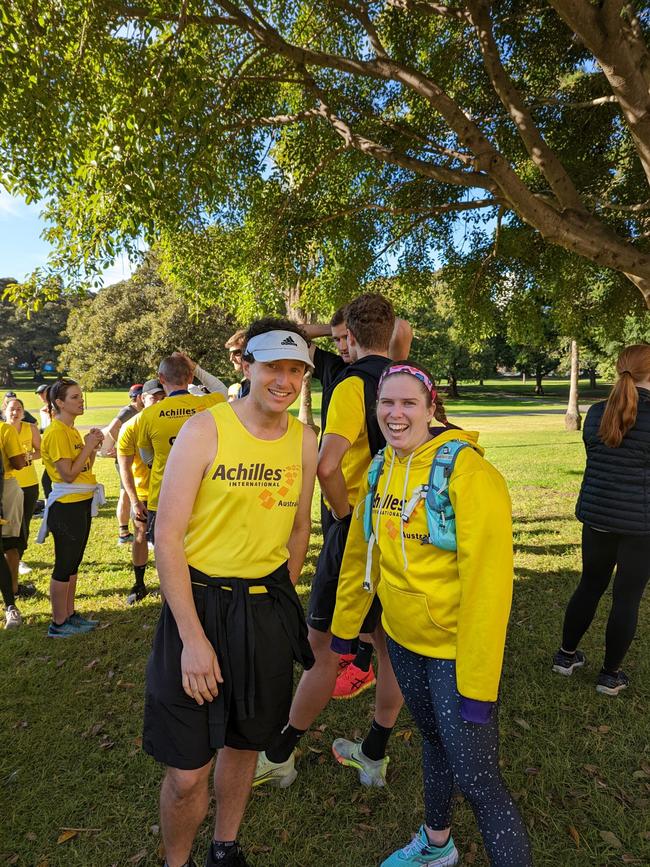 Mel and her fellow athlete.