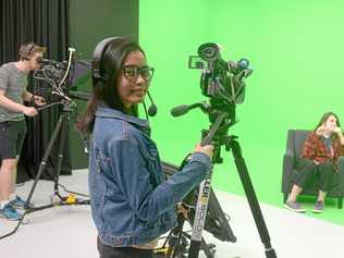 Vanessa Aguilara at CQUni's new design facilities. Picture: Jann Houley