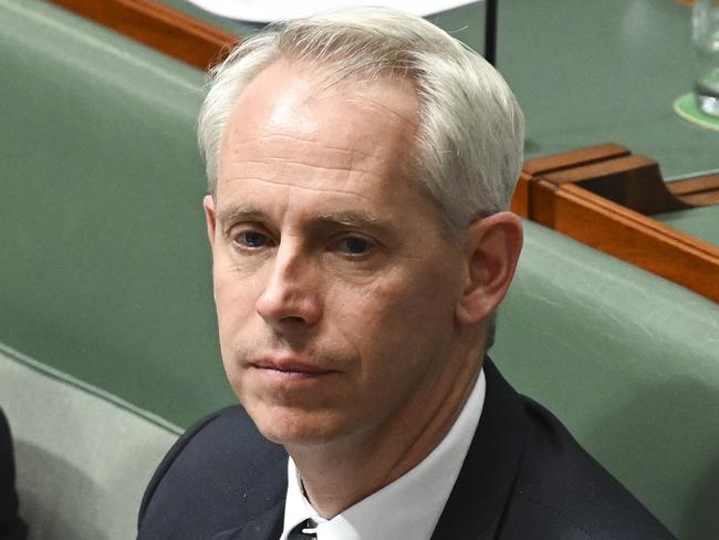 CANBERRA, Australia - NewsWire Photos - August 12, 2024:  Minister for Skills and Training, Andrew Giles during Question Time at Parliament House in Canberra. Picture: NewsWire / Martin Ollman