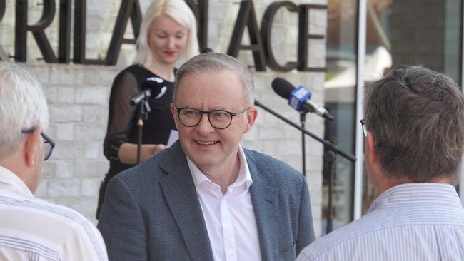 Prime Minister Anthony Albanese. Official opening of Yarrila Place, Coffs Harbour's new cultural and civic space, September 16, 2023. Picture: Chris Knight