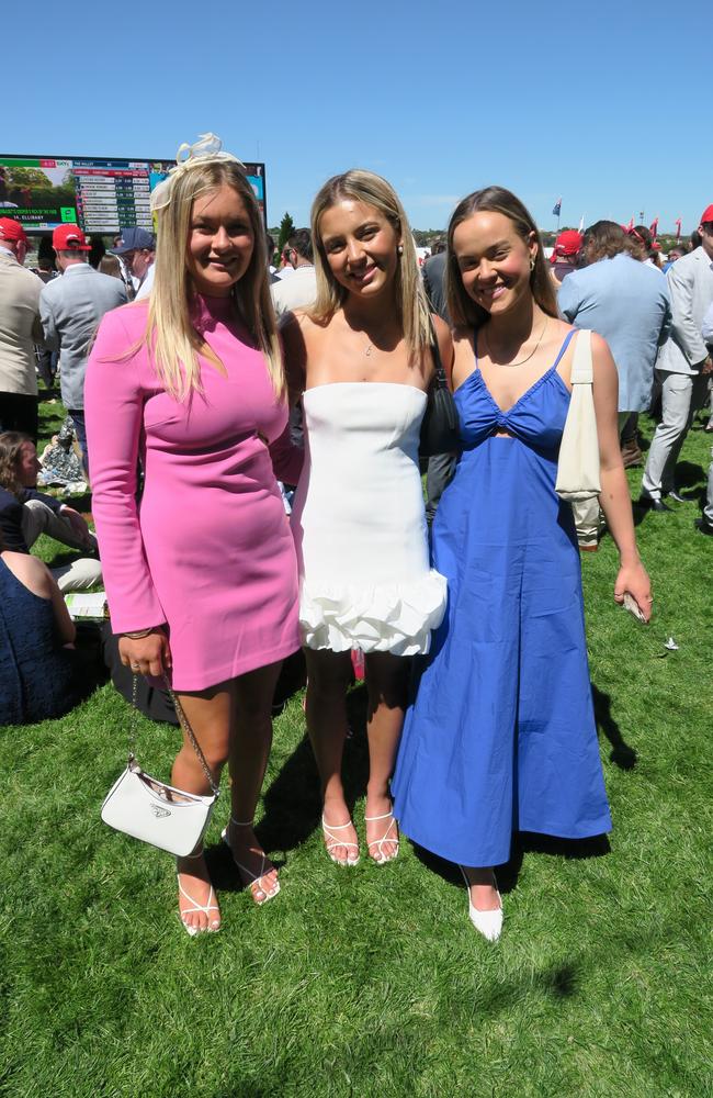 Summer, Grace and Bree together at the Cox Plate.