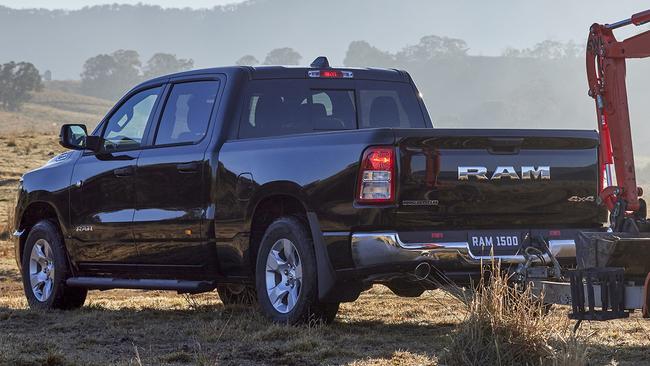 Towing is the Ram’s strong point with a braked towing capacity of 4500kg.