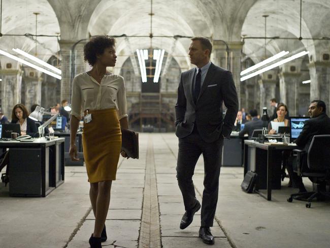 Harris, seen here as Moneypenny with Daniel Craig in a scene from Skyfall, wants her co-star to come back for more 007. Picture: Sony Pictures