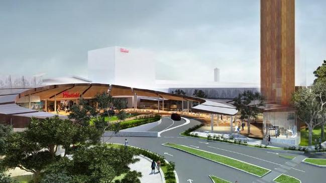 An artist’s impression of how the redeveloped Westfield Knox was originally planned to look.