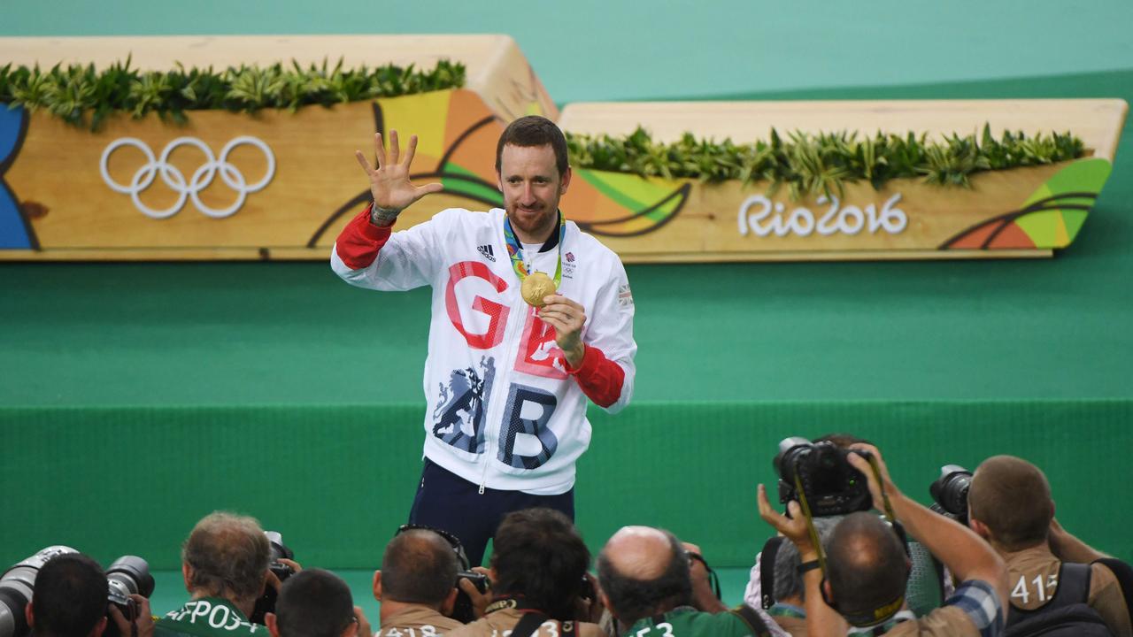 Bradley Wiggins has five Olympic gold medals. AFP PHOTO / Greg BAKER.