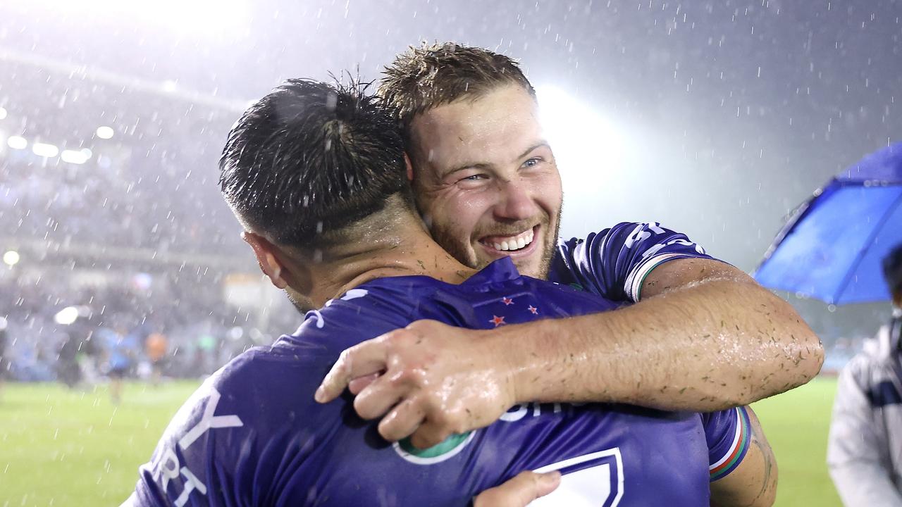 Scenes don’t get much better in the NRL. Photo by Mark Kolbe/Getty Images