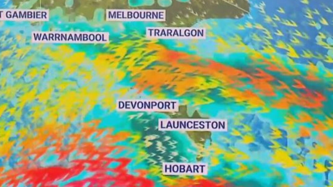 Tasmania will weather showery conditions and a series of cold fronts this week. Picture: Sky Weather