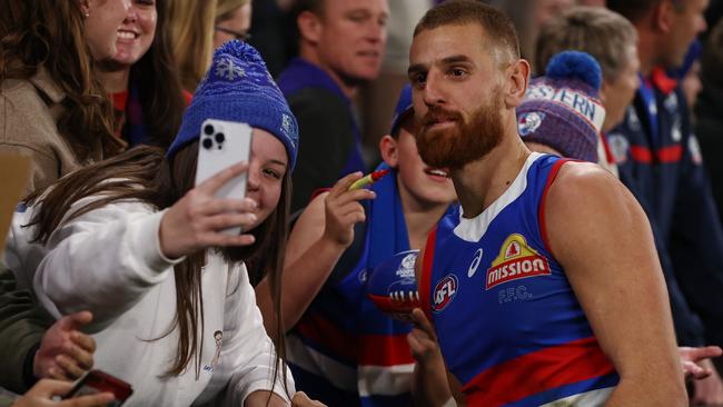 The Dogs might be on the lookout for a Liam Jones replacement after the 2024 season. Picture: Michael Klein