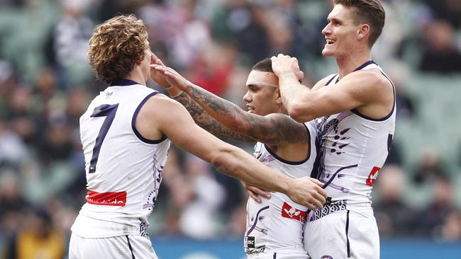 Michael Walters celebrates a goal. Pic: AAP