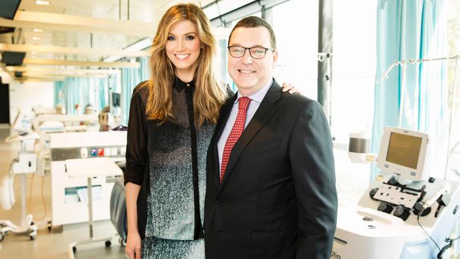 Delta Goodrem and Dr Richard Gallagher launched the Delta Goodrem Foundation in June. Picture: Supplied