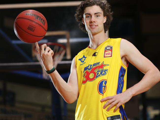 Toronto Raptors scouts finish quaranine to watch Adelaide 36ers NBA draft bound rookie Josh Giddey. Picture Dean Martin