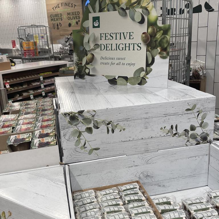 Christmas fare on sale in early September at Ascot Woolworths. Picture: Glen Norris