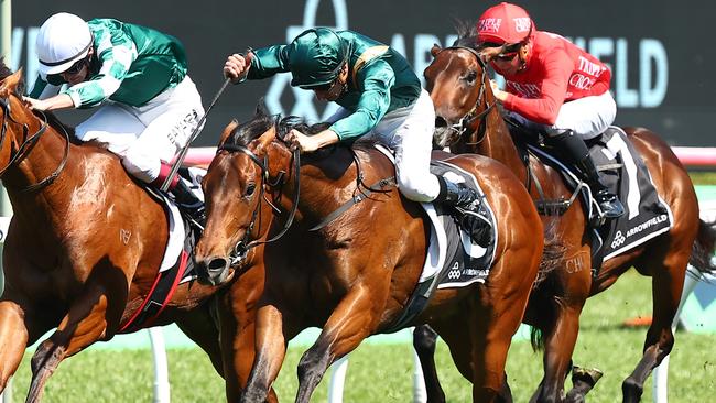 Tommy Berry will ride Espionage in the Golden Slipper if the horse can sneak into the field. Picture: Jeremy Ng/Getty Images