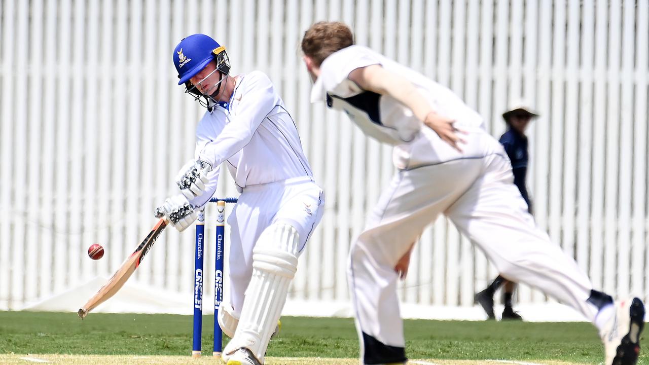 Churchie batsman Connor Rudman. Picture, John Gass