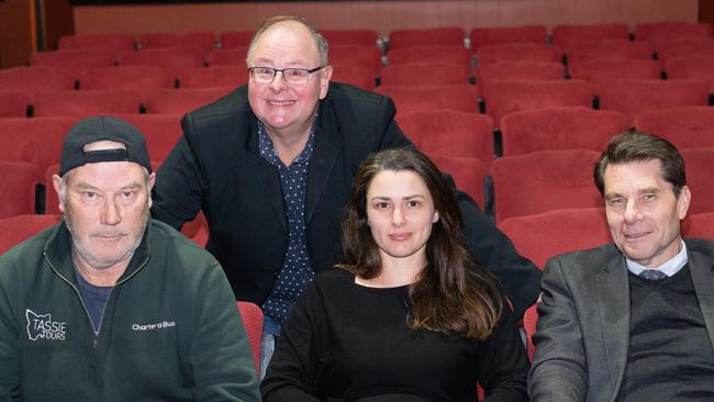 Yes, Prime Minister cast members (L-R): Christopher Bunworth, Bard Ashworth (back) Petrie Porter, Jeff Keogh. Picture: Ben Armitage