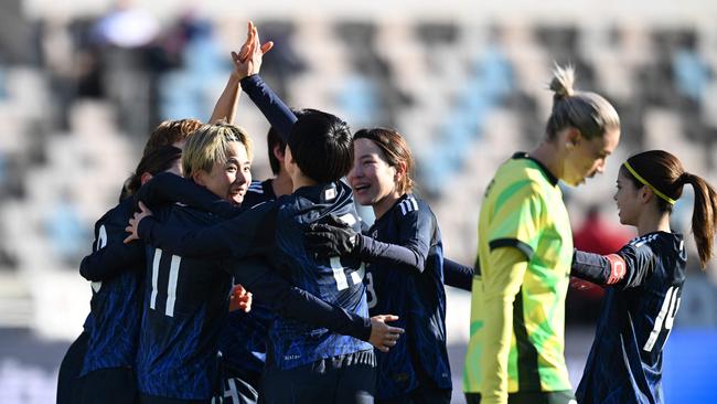 The Matildas were thrashed by Japan. Photo: Jack Gorman/Getty Images/AFP