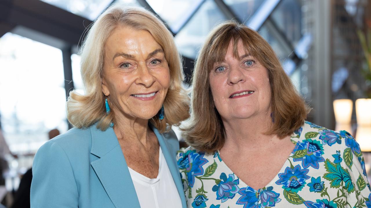 Clare Urwin and Rhonda Oxnam for The Pulse at Langham X Bulgari High Tea, Tuesday May 2 2023. Picture: Celeste Humphrey