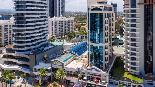 The Niecon Tower and Niecon Plaza in Broadbeach.