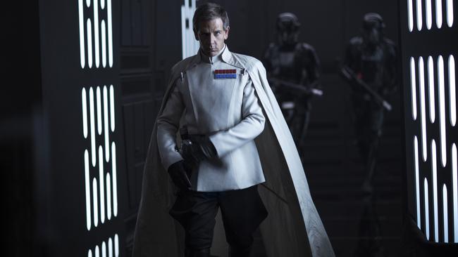 Orson Krennic (played by Ben Mendelsohn) is bad, even though he’s dressed in white.