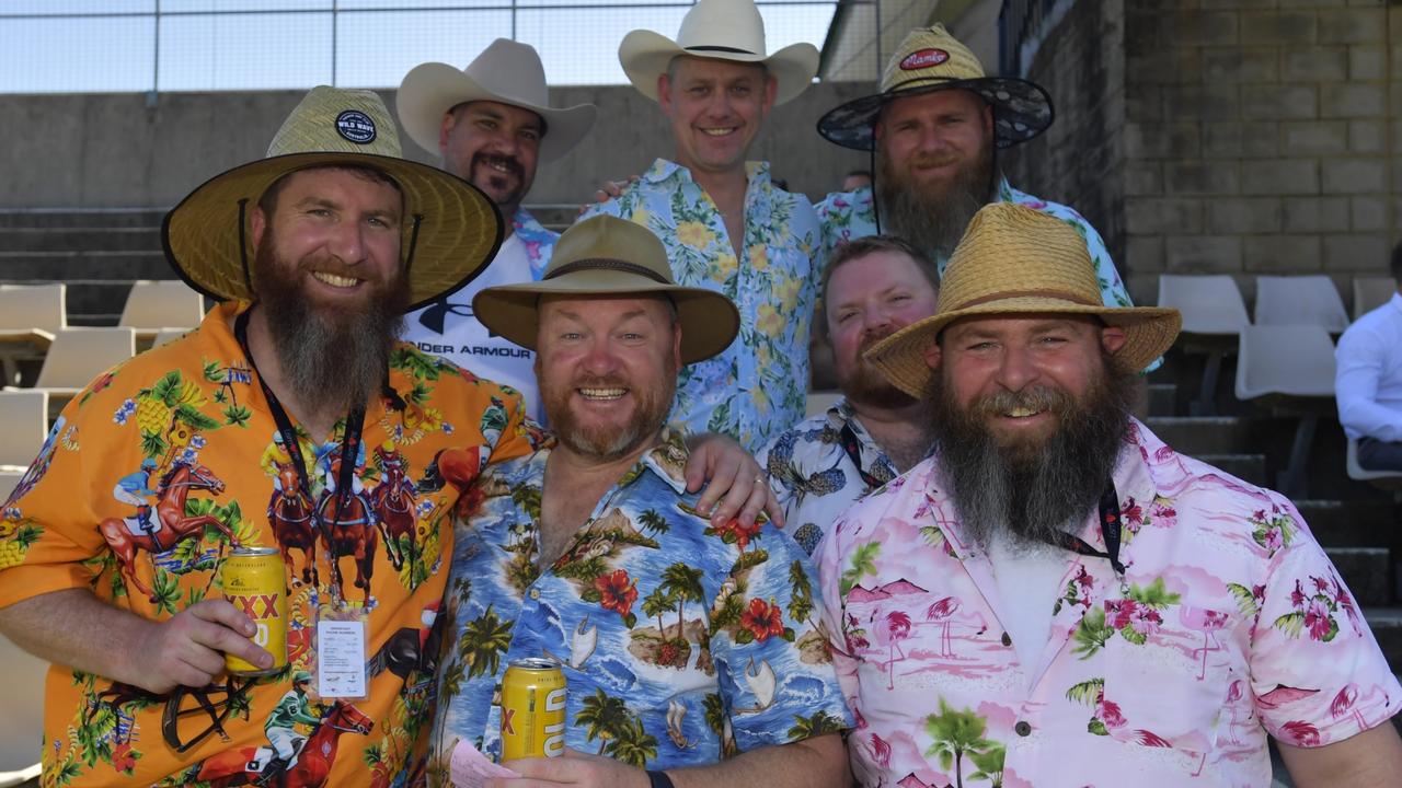 Masters Games Baseballers from the Blue Mountains that trek to Lismore every year having a ball at the Lismore Cup on Thursday.