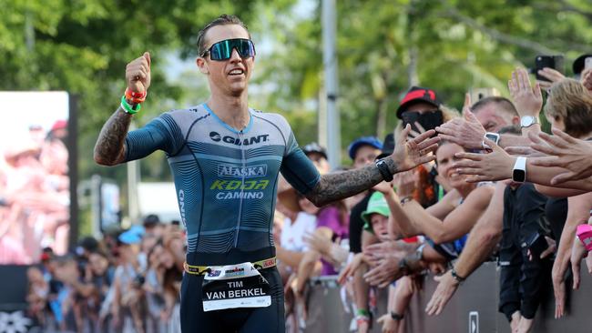 Tim Van Berkel comes in second place in the Ironman Cairns 2019 PICTURE: ANNA ROGERS