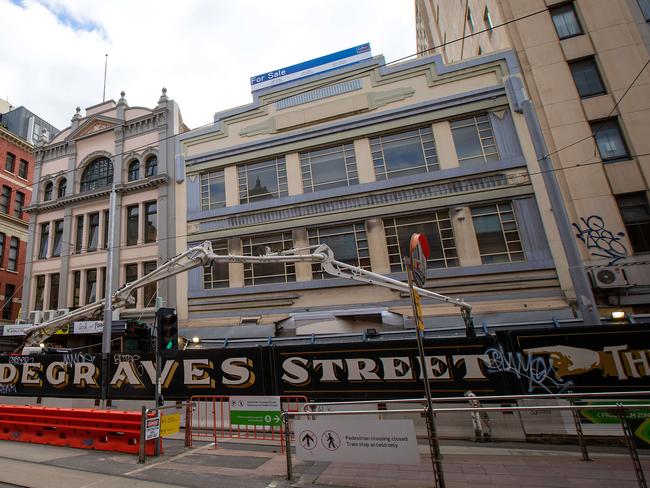 The former Yooralla building on Flinders Street is the proposed site of a new safe injecting facility. Picture: Mark Stewart