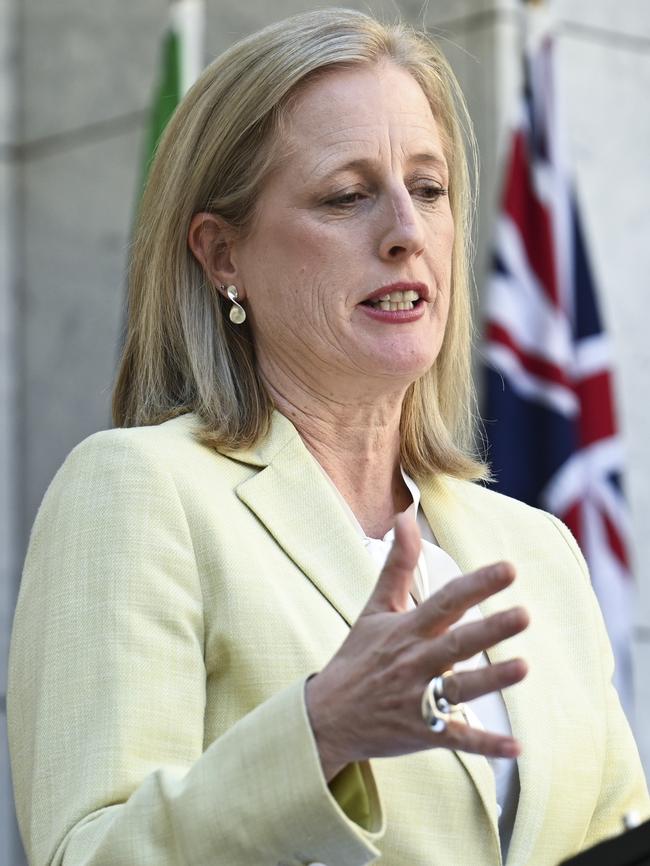 Finance Minister Katy Gallagher’s department runs the centralised advertising system. Picture: Martin Ollman/NewsWire