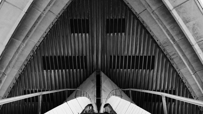 A tantalisingly different view of the amazing sails of the Sydney Opera House. Picture: Hollie Adams