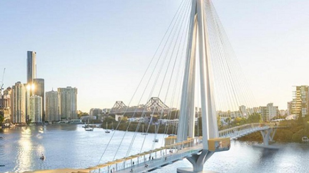 Artist impression of the bridge. Picture: BCC